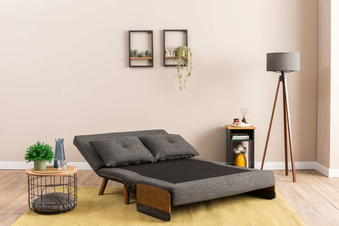 Atelier Del Sofa Cosmo Sofá-Cama de 2 Plazas - Gris oscuro